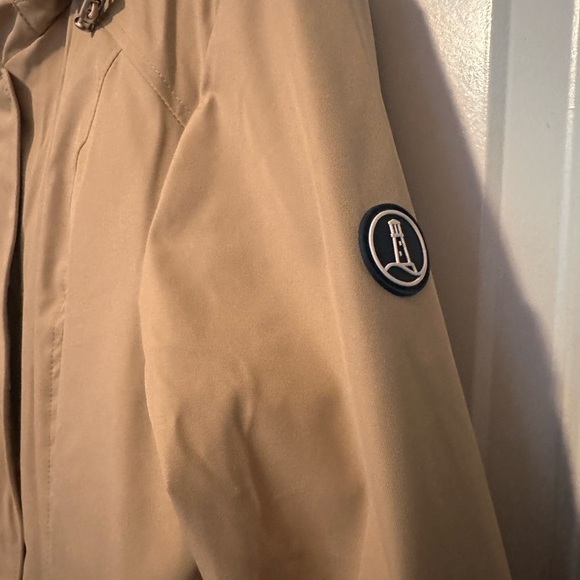 2 in 1 Lands' End Women's Camel Hooded Trench Coat and Vest - Picture 2 of 8